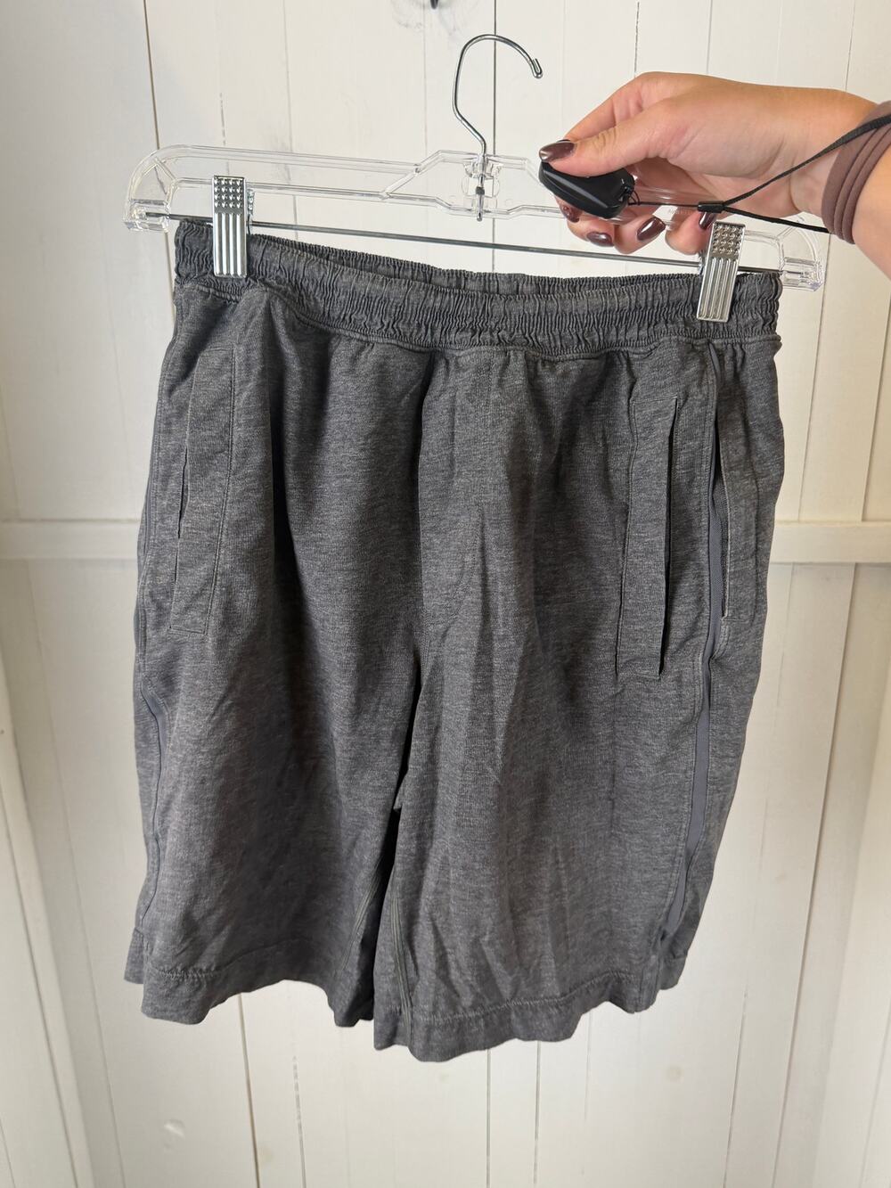 Lululemon Men's Gray Athletic Shorts Size S Polyester